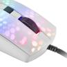 Raton mars gaming rgb mmr translucido blanco