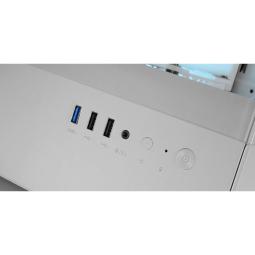 Caja ordenador mars gaming mcxo atx arb cristal templado blanca