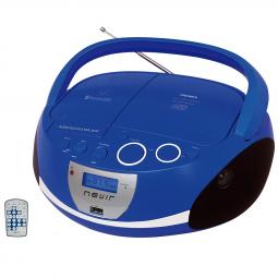 Radio cd mp3 portatil nevir nvr - 480ub azul - bluetooth - Imagen 1
