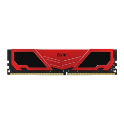 Memoria ram ddr4 16gb teamgroup elite heatsink udimm 3200 negro - rojo