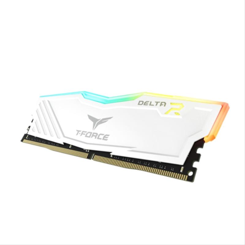 Memoria ram ddr4 32gb 2x16 teamgroup udimm t - force delta rgb 3200 blanco