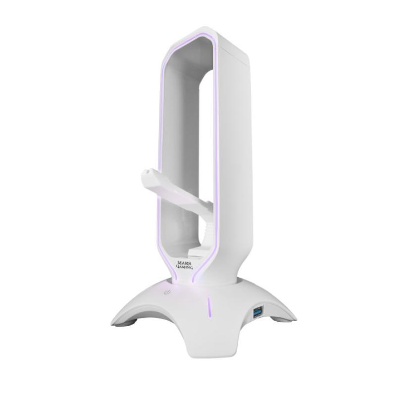 Soporte auriculares mars gaming mhhpro white