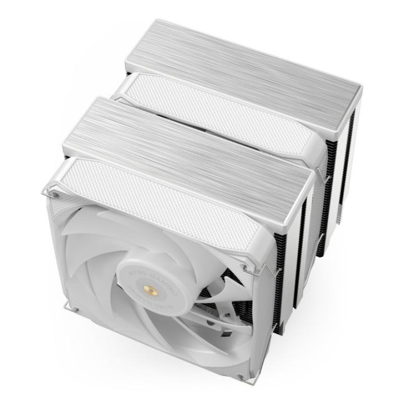 Ventilador disipador cpu mars gaming mcpuxu9w 2x 120mm blanco
