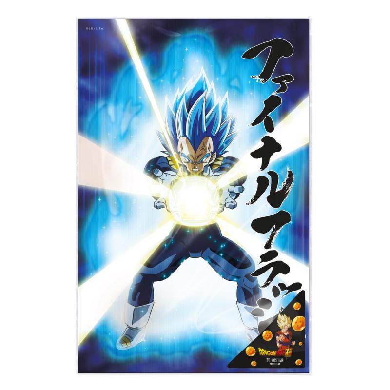 Poster 3d 58x38cm universe survival vegeta dragon ball super