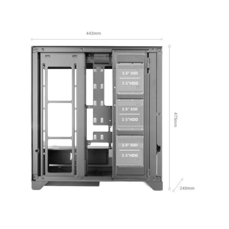 Caja ordenador mars gaming mclcdx atx cristal templado negro