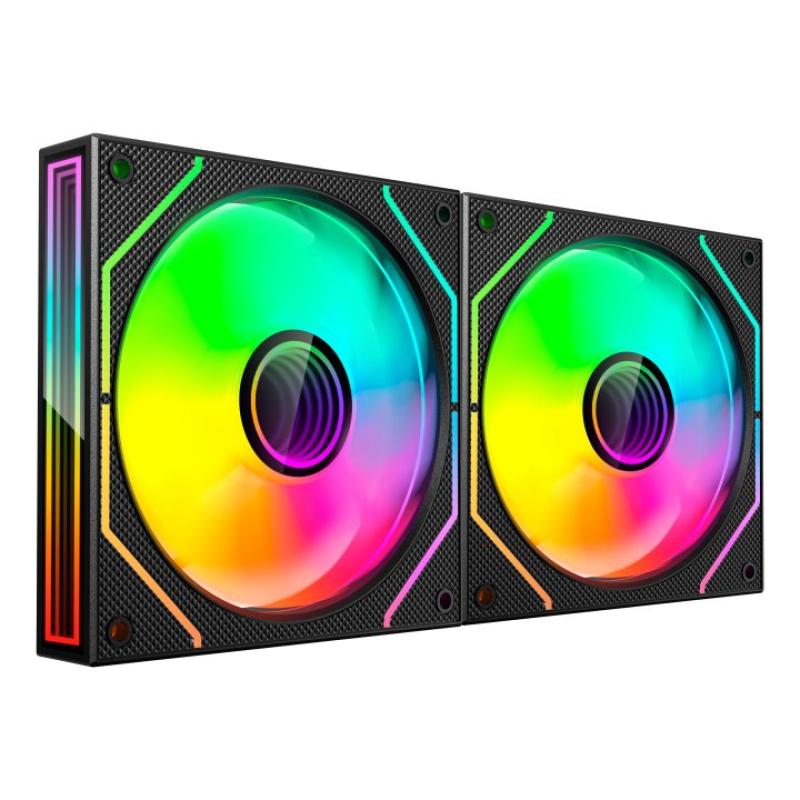 Ventilador caja mars gaming mf3dprox2 argb 2x 120mm negro