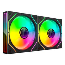 Ventilador caja mars gaming mf3dprox2 argb 2x 120mm negro