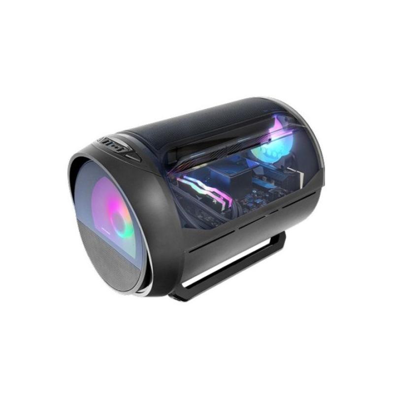 Caja ordenador mars gaming mccylon matx cristal templado negra