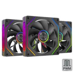 Ventilador mars gaming mf - linkfinity argb 3x 120mm negro