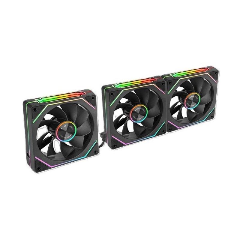 Ventilador mars gaming mf - linkfinity argb 3x 120mm negro