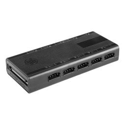 Ventilador mars gaming mf3dprokit argb 4x 120mm negro + hub rf remote