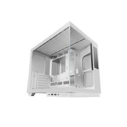 Caja ordenador mars gaming mcmirage atx cristal templado blanco