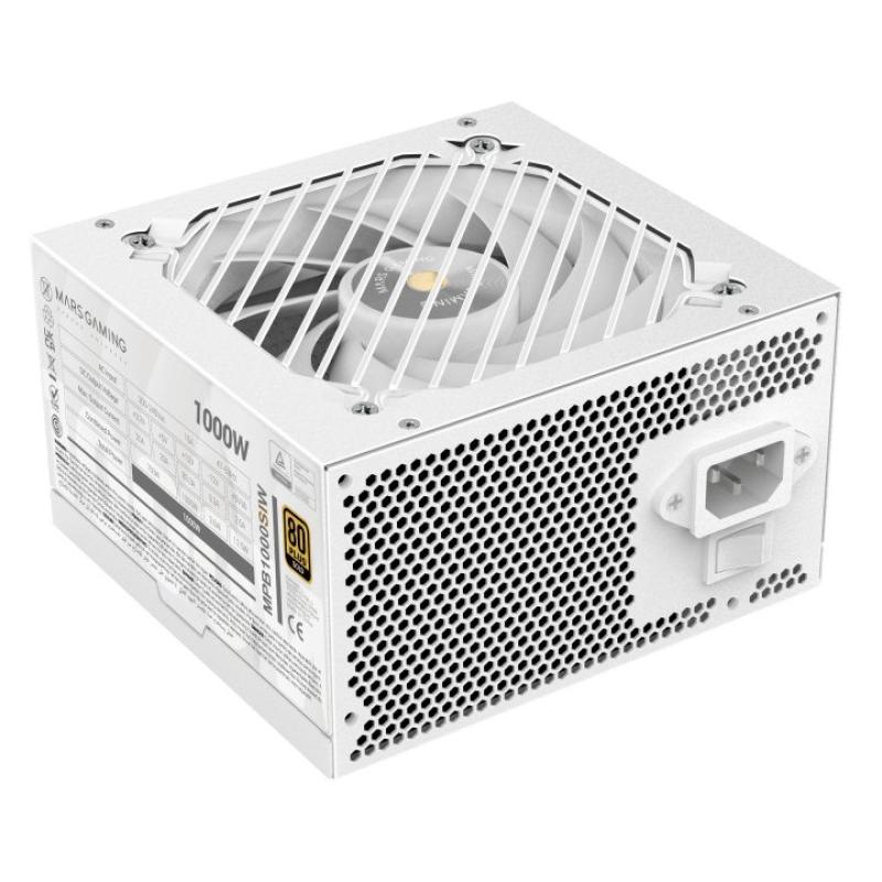 Fuente alimentacion mars gaming mpb1000siw atx 1000w blanca