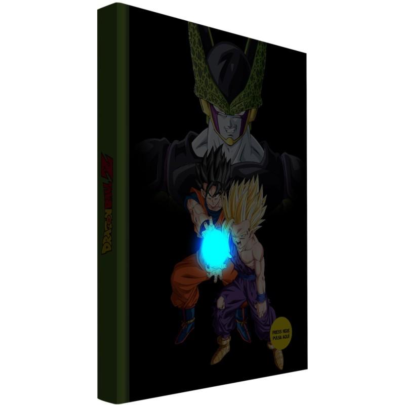 Libreta sd toys dragon ball z batalla final cell con luz