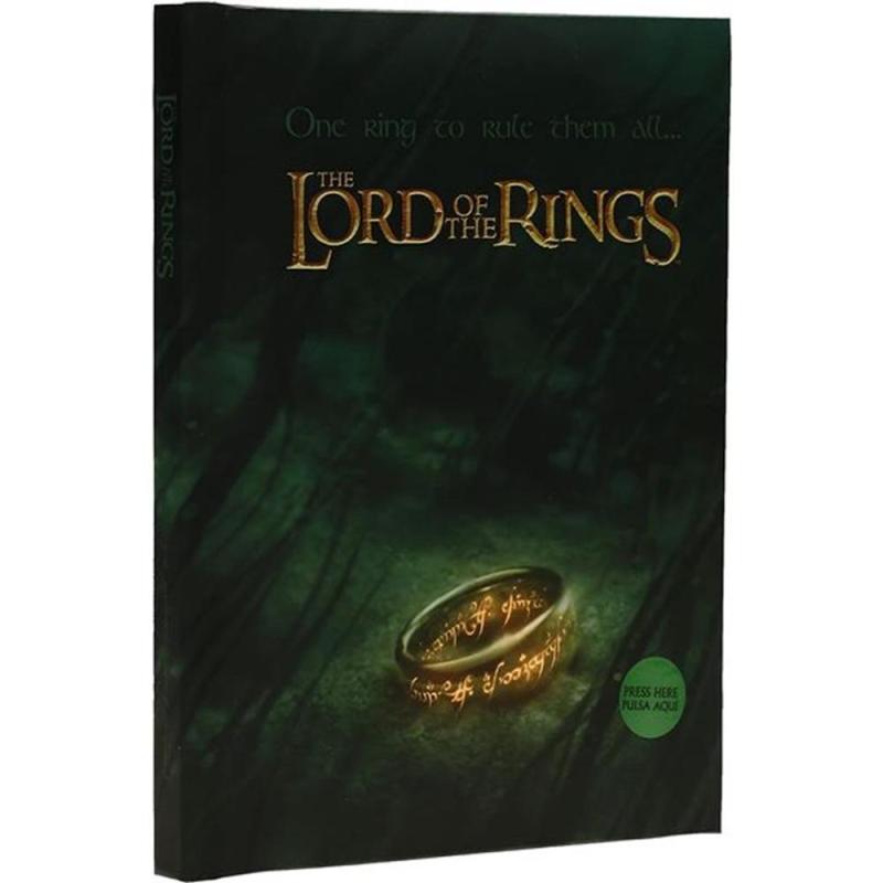 Libreta sd toys el señor de los anillos un anillo para gobernarlos a todos con luz