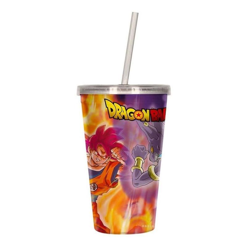 Vaso lenticular 3d dragon ball super battle of gods