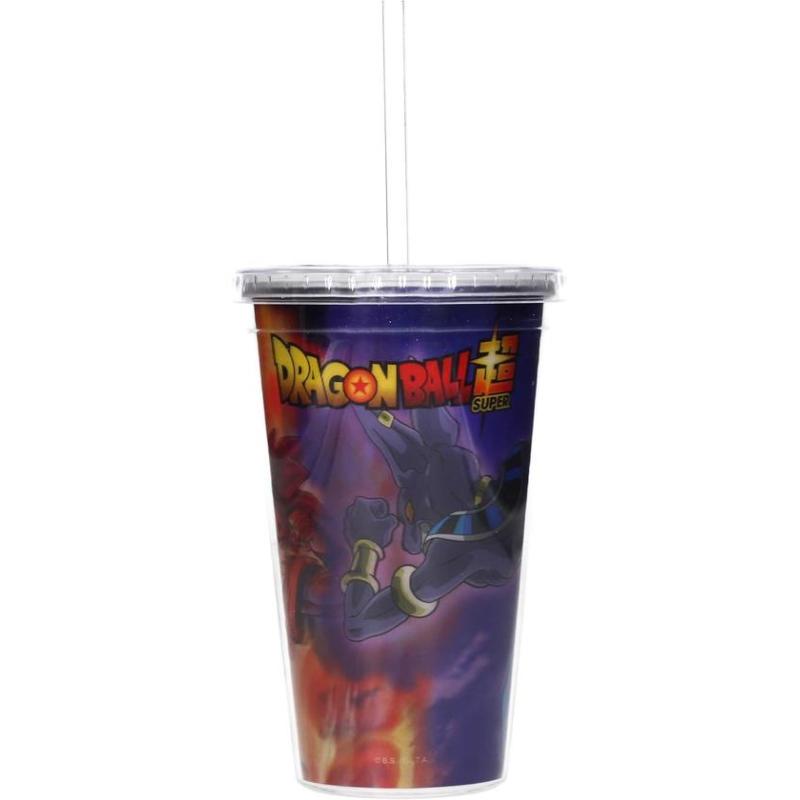 Vaso lenticular 3d dragon ball super battle of gods