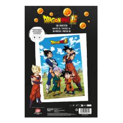 Poster 3d 58x38cm battle of gods goku vegeta family dragon ball super