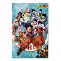 Poster 3d 58x38cm universe survival dragon ball super