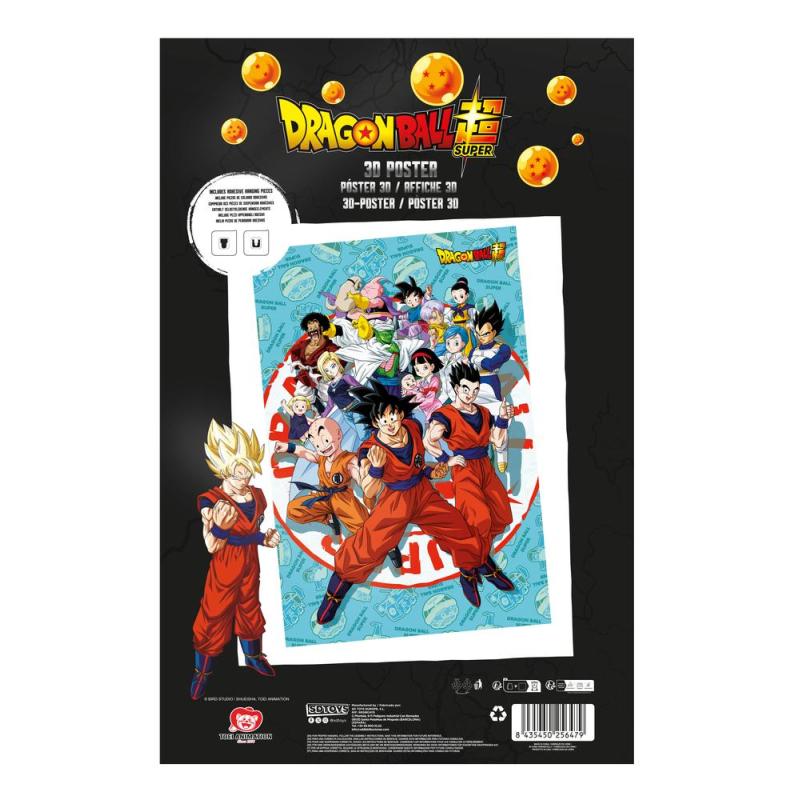 Poster 3d 58x38cm universe survival dragon ball super