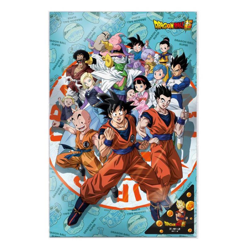 Poster 3d 58x38cm universe survival dragon ball super