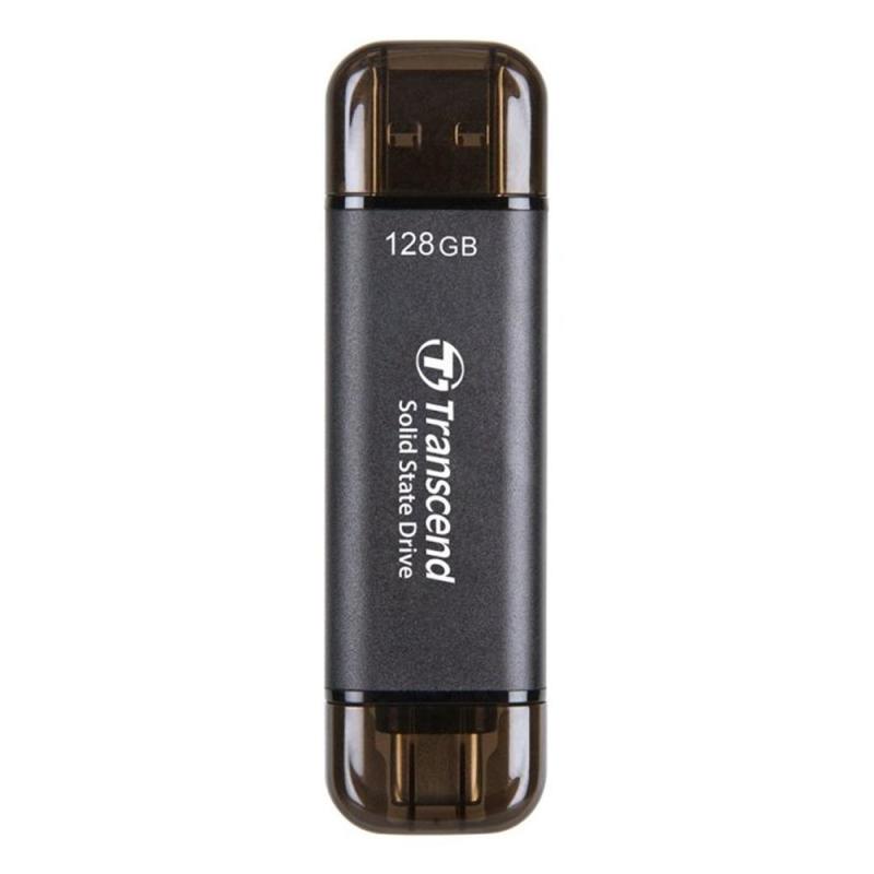Memoria usb tipo c - usb tipo a ssd transcend 128gb