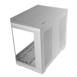 Caja ordenador mars gaming mc3tcoremw matx cristal templado blanca