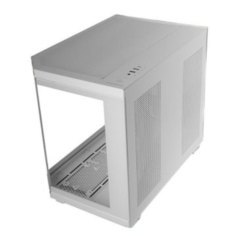 Caja ordenador mars gaming mc3tcoremw matx cristal templado blanca