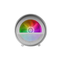 Caja ordenador mars gaming mccylon matx rgb crital templado blanca