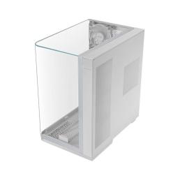 Caja ordenador mars gaming mcinfinio atx cristal templado blanca