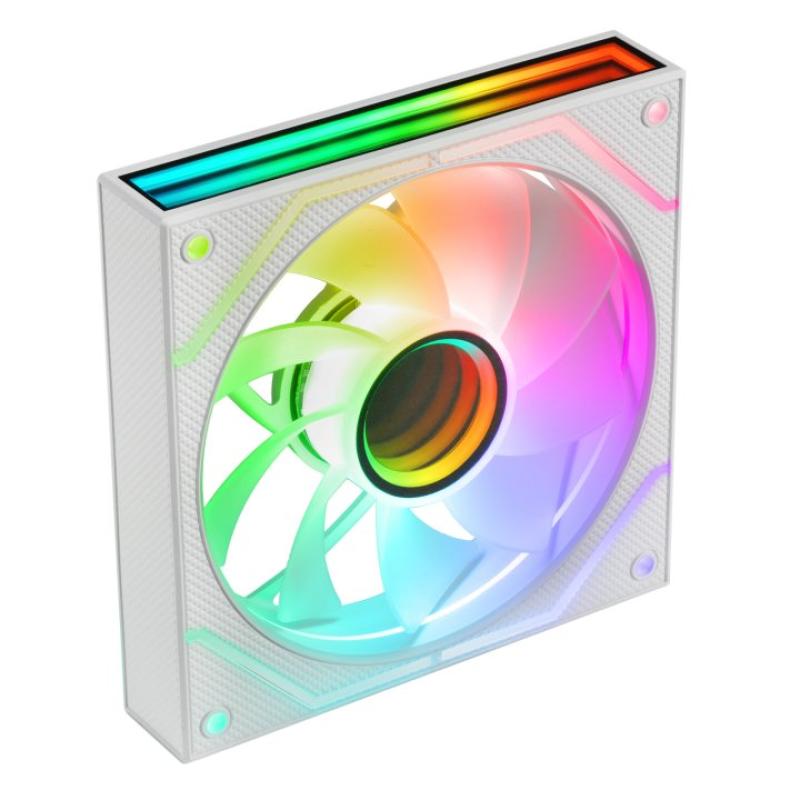 Ventilador caja mars gaming mf3dprox2rw argb 2x 120mm blanco