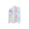 Caja ordenador mars gaming mcvortexw matx frgb cristal templado blanca
