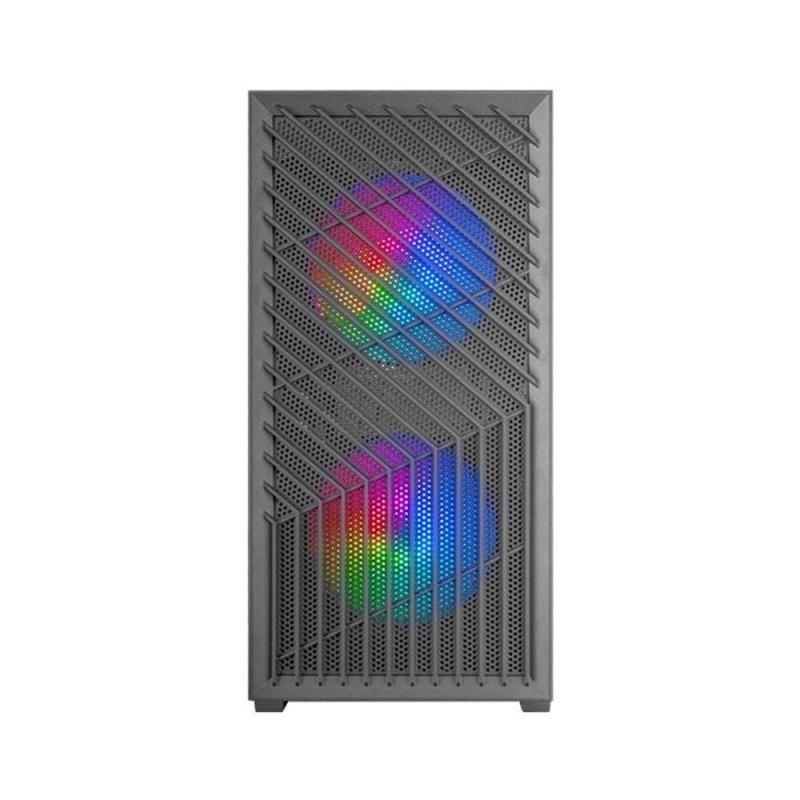 Caja ordenador mars gaming mcvortex matx frgb cristal templado negra