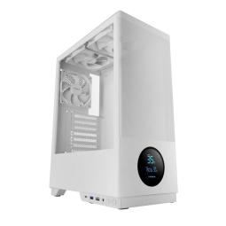 Caja ordenador gaming tacens 2sagitta20 atx cristal templado blanco