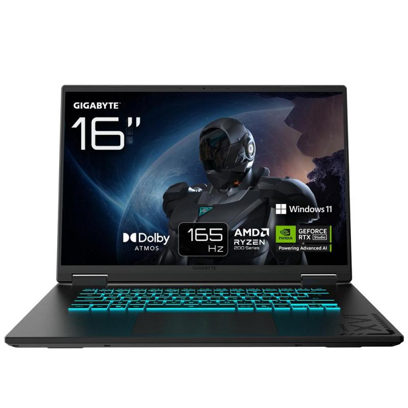 Portatil gigabyte a16 3vhk3pt864sd r7 - 260 - 32gb - ssd 1tb - rtx 5060 8gb - 16 pulgadaswuxga - freedos portugues
