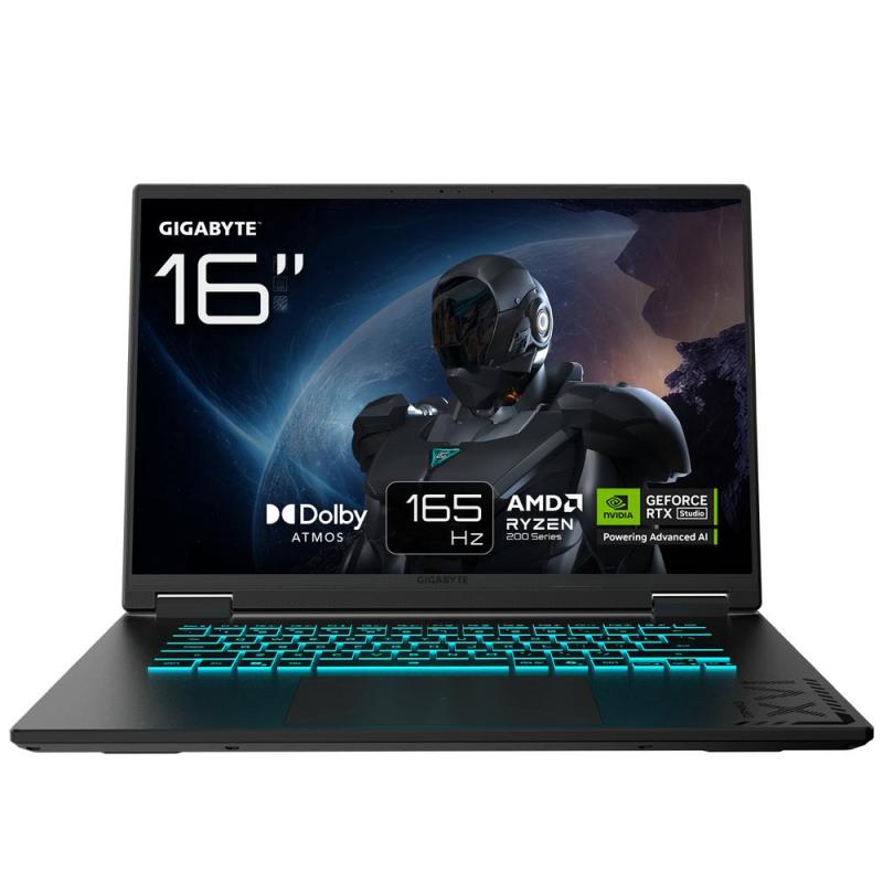 Portatil gigabyte a16 3vhk3pt864sd r7 - 260 - 32gb - ssd 1tb - rtx 5060 8gb - 16 pulgadaswuxga - freedos portugues