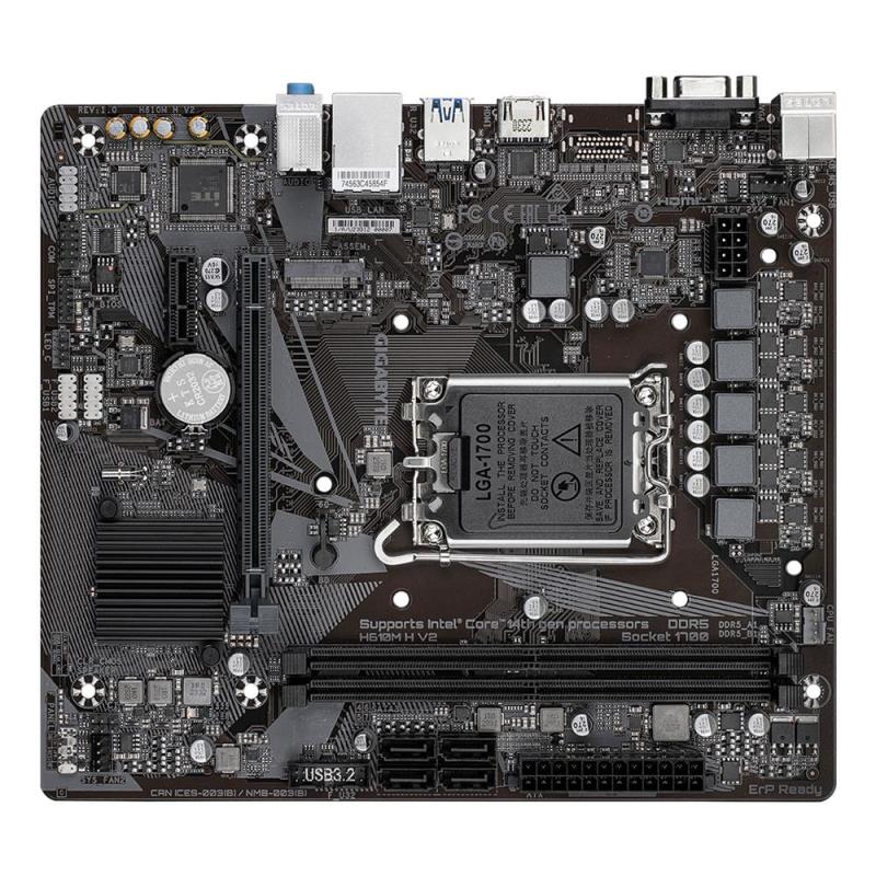 Placa base gigabyte h610m h v2 matx lga 1700 - 2x ddr5