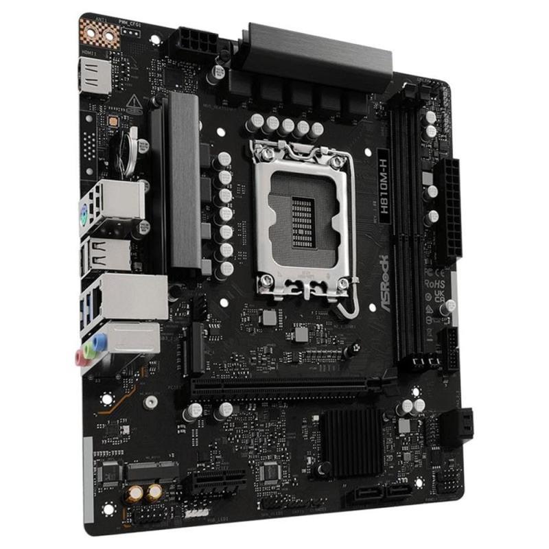 Placa base asrock h810m - h matx - 2x ddr5 lga 1851
