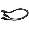 Cable usb tipo c i - tec 0.3m - macho - hembra - negro