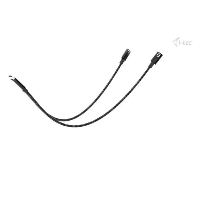 Cable usb tipo c i - tec 0.3m - macho - hembra - negro