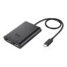Adaptador usb tipo c a displayport i - tec macho - hembra - negro