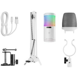 Micrfono mars gaming mmicscw argb blanco