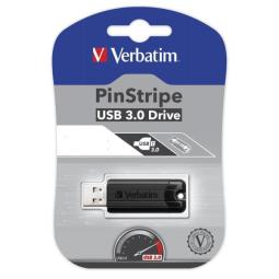 Memoria usb 3.2 verbatim storengo pinstripe 16gb negro