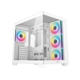 Caja ordenador gaming deepcool cg530 atx rgb cristaltemplado blanca
