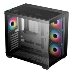 Caja ordenador gaming deepcool cg530 atx rgb cristaltemplado negra