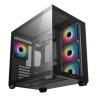 Caja ordenador gaming deepcool cg530 atx rgb cristaltemplado negra