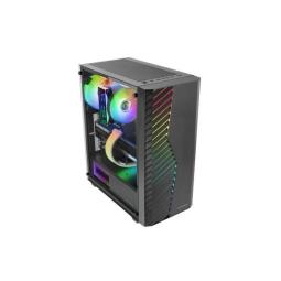 Caja ordenador mars gaming mcvolt atx argb cristal templado negro