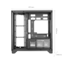 Caja ordenador mars gaming mcvision atx cristal templado negro