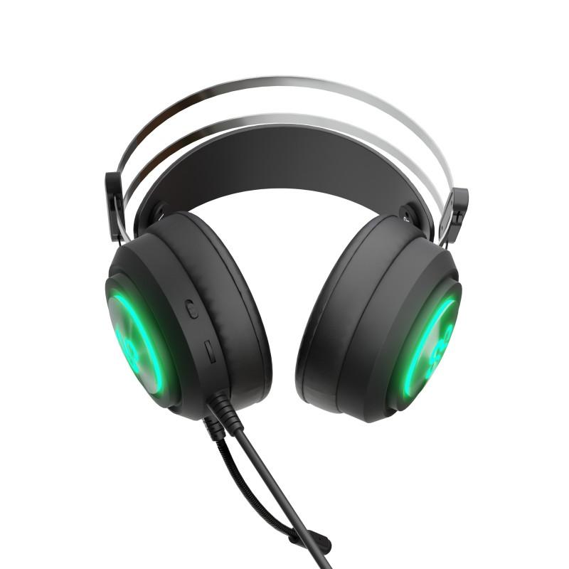 Auriculares gaming newskill drakain v2 rgb negro