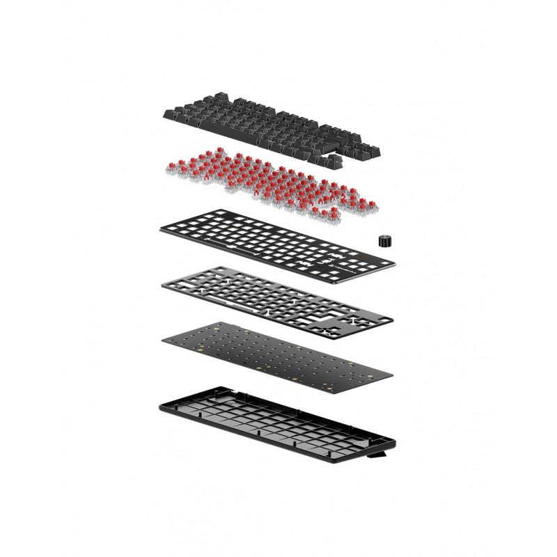 Teclado gaming newskill serike tkl v2 rgb negro